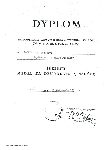 Dyplom nadania Srebrnego Medalu za Dugoletni Sub kpt. Jzefowi Rodzeniowi wystawiony 11 listopada 1938 r. (dok. ze zb. Mariana Ropejki).