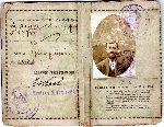 Dowd osobisty Adama Strusia wydany 12 sierpnia 1921 r. przez Komend Policji Pastwowej m. odzi (dok. ze zb. rodzinnych, fot. Artur Polit).