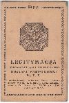 Legitymacja upowaniajca do noszenia odznaki pamitkowej 69 puku piechoty wystawiona w 1934 r. st. sier. Bolesawowi Siejkowskiemu (dok. ze zb. Miejskiej Biblioteki Publicznej w Wgrowie).