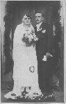 Zdjęcie ślubne Jana Kurenia z Marianną Szydłowską z 1934 r.