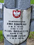 Micha Mikoajczyk, upamitniony na imiennej tablicy epitafijnej na kwaterze wojennej na cmentarzu rzymskokatolickim w Rybnie. Stan z 2005r.