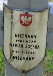 Marian Bugora (Busara), upamitniony na imiennej tablicy epitafijnej na kwaterze wojennej na cmentarzu rzymskokatolickim w Rybnie. Stan z 2005r.