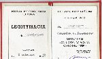 Legitymacja Medalu "Za udzia w wojnie obronnej 1939" wystawiona Stanisawowi Kazimierzowi Szafraskiemu dn. 2 kwietnia 1986 r. (dok. ze zb. rodzinnych).
