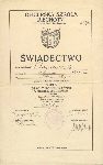 wiadectwo ukoczenia przez Wacawa Chojn kursu unitarnego szkoy podchorych  w Oficerskiej Szkole Piechoty w Komorowie k, Ostrowi Mazowieckiej wystawione 30 czerwca 1928 r. (dok. z archiwum rodzinnego, za: Lawacz-Sampanis A. M., Biografie powstacw - major Wacaw Chojna ps. "Horodyski", oprac. M. Janaszek-Seydlitz, [w:] Strona internetowa Stowarzyszenia Pamici Powstania Warszawskiego 1944, http://www.sppw1944.org/biografie/chojna.html).