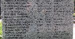 Zbiorowa tablica epitafijna kwatery wojskowej zmarłych od ran żołnierzy września 1939r., Cmentarz Wojskowy pw. św. Jerzego, Łódź – Doły. (fot. Zbigniew Adamas)