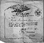 Dyplom odznaki pamitkowej 55 puku piechoty wydany kpr. Wadysawowi Muszkiecie 25 sierpnia 1934 r. (dok. ze zb. rodzinnych).