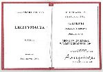 Legitymacja Medalu "Za udzia w wojnie obronnej 1939" nadanego Tomaszowi Kubickiemu na mocy postanowienia Prezydenta Rzeczypospolitej Polskiej z 8 czerwca 1998 r. (dok. ze zb. rodzinnych).