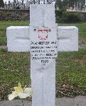 Alfon Stodulski (Stodolski), upamitniony na imiennej tablicy epitafijnej na cmentarzu wojennym w Sochaczewie - Trojanowie, Al. 600-lecia. Stan z 2005 r. (fot. M. Prengowski)