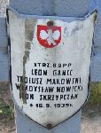 Wadysaw Nowicki, upamitniony na imiennej tablicy epitafijnej na kwaterze wojennej na cmentarzu rzymskokatolickim w Rybnie. Stan z 2005r.