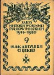 Strona tytułowa opracowania autorstwa A. Andzaurowa pt. "Zarys historii wojennej 9-go Pułku Artylerii Ciężkiej", Warszawa 1929