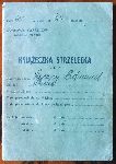 Ksieczka strzelecka ckm wydana strz. Edmundowi cznemu w trakcie suby wojskowej w kompanii ckm 61 puku piechoty (dok. ze zb. rodzinnych).