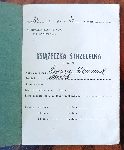 Ksieczka strzelecka ckm wydana strz. Edmundowi cznemu w trakcie suby wojskowej w kompanii ckm 61 puku piechoty (dok. ze zb. rodzinnych).