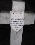 Jan Moskalik, upamitniony na imiennej tablicy epitafijnej na cmentarzu wojennym w Sochaczewie - Trojanowie, Al. 600-lecia. Stan z 2005 r.