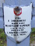 J. Jabkowski, upamitniony na imiennej tablicy epitafijnej na kwaterze wojennej na cmentarzu rzymskokatolickim w Rybnie. Stan z 2005r.