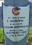 Antoni Jakubowski, upamitniony na imiennej tablicy epitafijnej na kwaterze wojennej na cmentarzu rzymskokatolickim w Rybnie. Stan z 2005r.