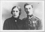Julian Siedlecki z żoną Marią w okresie służby w 49 pułku piechoty w Kołomyi (fot. ze zb. rodzinnych).