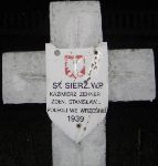 Kazimierz Zehner, upamitniony na imiennej tablicy epitafijnej na cmentarzu wojennym w Sochaczewie - Trojanowie, Al. 600-lecia. Stan z 2005 r.