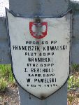 Braniecki, upamitniony na imiennej tablicy epitafijnej na kwaterze wojennej na cmentarzu rzymskokatolickim w Rybnie. Stan z 2005r.