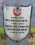 Wacaw Kozowski, upamitniony na imiennej tablicy epitafijnej na kwaterze wojennej na cmentarzu rzymskokatolickim w Rybnie. Stan z 2005r.