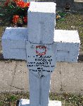 Tabliczka epitafijna Tomasza Kuszory na kwaterze wojennej w Sochaczewie, ul. Traugutta (fot. 2005).