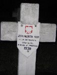 Leon Oczkowski, upamitniony na imiennej tablicy epitafijnej na cmentarzu wojennym w Sochaczewie - Trojanowie, Al. 600-lecia. Stan z 2005 r.