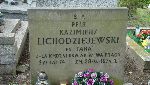 Kazimierz Lichodziejewski upamiętniony na imiennej tablicy epitafijnej grobu indywidualnego na Cmentarzu Wojskowym w Warszawie, ul. Powązkowska (fot. Beata Trzcińska).