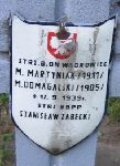 Marian Domagalski, upamitniony na imiennej tablicy epitafijnej na kwaterze wojennej na cmentarzu rzymskokatolickim w Rybnie. Stan z 2005r.
