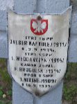 Feliks Borgulski (Brogulski), upamitniony na imiennej tablicy epitafijnej na kwaterze wojennej na cmentarzu rzymskokatolickim w Rybnie. Stan z 2005r.