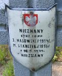Jan Nasowski, upamitniony na imiennej tablicy epitafijnej na kwaterze wojennej na cmentarzu rzymskokatolickim w Rybnie. Stan z 2005r.
