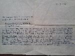 Pismo urzędu miejskiego w Dürnholz do Prezydium Niemieckiego Czerwonego Krzyża w Berlinie z 11 grudnia 1942 r. ws. depozytu zabezpieczonego w trakcie ekshumacji poległego Leona Wasiaka, a znajdującego się w Biurze Informacyjnym Polskiego Czerwonego Krzyża w Warszawie (dok. ze zb. rodzinnych).