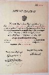 Patent oficerski Floriana Jernasa wystawiony dn. 22 wrzenia 1938 r. (dok. ze zb. rodzinnych).