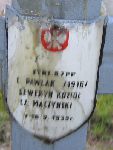 Czesaw Maczyski, upamitniony na imiennej tablicy epitafijnej na kwaterze wojennej na cmentarzu rzymskokatolickim w Rybnie. Stan z 2005r.