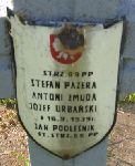 Jan Podleśnik, upamiętniony na imiennej tablicy epitafijnej na kwaterze wojennej na cmentarzu rzymskokatolickim w Rybnie. Stan z 2005r.