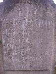 Jzef Zachara upamitniony na imiennej tablicy epitafijnej grobu rodzinnego na cmentarzu parafialnym w Bielawach. Stan z dn. 29. 09. 2012 r. (fot. Baej Kucharski).