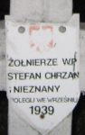 Stefan Chrzan, upamitniony na imiennej tablicy epitafijnej na cmentarzu wojennym w Sochaczewie - Trojanowie, Al. 600-lecia. Stan z 2005 r.