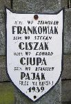 Stanisaw Frankowiak, upamitniony na imiennej tablicy epitafijnej na wydzielonej kwaterze na cmentarzu rzymskokatolickim w Juliopolu. 
