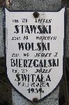 Stefan Stawski, upamitniony na imiennej tablicy epitafijnej na wydzielonej kwaterze na cmentarzu rzymskokatolickim w Juliopolu. 