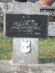 Strz. Bolesaw Jakubowski upamitniony na tablicy na mogile zbiorowej w obrbie kwatery wojennej onierzy Wojska Polskiego na cmentarzu parafialnym w Dmosinie.                    Stan z dn. 19.10.2013r. (fot. Baej Kucharski).