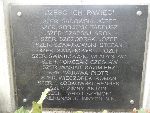 Czesaw Tomczak upamitniony na jednej ze zbiorczych imiennych tablic epitafijnych mogiy zbiorowej na cmentarzu parafialnym w Nieborowie. Stan z dn. 28. 09. 2015 r. (fot. Baej Kucharski).