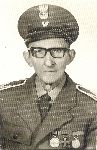 Franciszek Wira jako kombatant awansowany na stopie sieranta, po 11 listopada 1977 r. (fot. Robert Kielek, ze zb. rodzinnych).