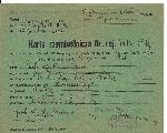 Karta rzemielnicza na prowadzenie warsztatu krawieckiego wystawiona dn. 18 grudnia 1936 r. przez Starostwo Powiatowe w rodzie (dok. ze zb. rodzinnych).
