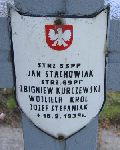 Jzef Stefaniak, upamitniony na imiennej tablicy epitafijnej na kwaterze wojennej na cmentarzu rzymskokatolickim w Rybnie. Stan z 2005r.