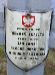 Hieronim Bartosiak, upamitniony na imiennej tablicy epitafijnej na kwaterze wojennej na cmentarzu rzymskokatolickim w Rybnie. Stan z 2005r.
