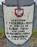 Teodor Tyczkowski, upamitniony na imiennej tablicy epitafijnej na kwaterze wojennej na cmentarzu rzymskokatolickim w Rybnie. Stan z 2005r.