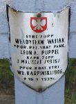 Zygmunt Maliszak, upamitniony na imiennej tablicy epitafijnej na kwaterze wojennej na cmentarzu rzymskokatolickim w Rybnie. Stan z 2005r.