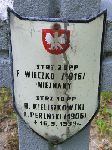 Bronisaw Kieliszkowski, upamitniony na imiennej tablicy epitafijnej na kwaterze wojennej na cmentarzu rzymskokatolickim w Rybnie. Stan z 2005r.