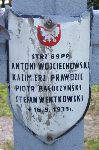 Piotr Bauczyski, upamitniony na imiennej tablicy epitafijnej na kwaterze wojennej na cmentarzu rzymskokatolickim w Rybnie. Stan z 2005r.