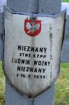 Ludwik Wony, upamitniony na imiennej tablicy epitafijnej na kwaterze wojennej na cmentarzu rzymskokatolickim w Rybnie. Stan z 2005r.