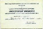 Zaproszenie dla Edwarda Lankamera na uroczystość promocji absolwentów Szkoły Podchorążych Artylerii w Toruniu w dniu 15 października 1938 r. (dok. ze zb. rodzinnych).