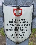 Mikoaj Ziniak, upamitniony na imiennej tablicy epitafijnej na kwaterze wojennej na cmentarzu rzymskokatolickim w Rybnie. Stan z 2005r.
